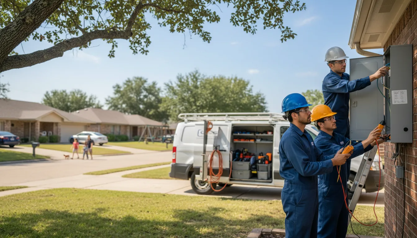 Certified electrician providing emergency electrical services in Greenway, AR